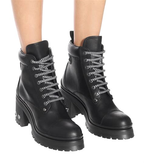 miu leather boots.